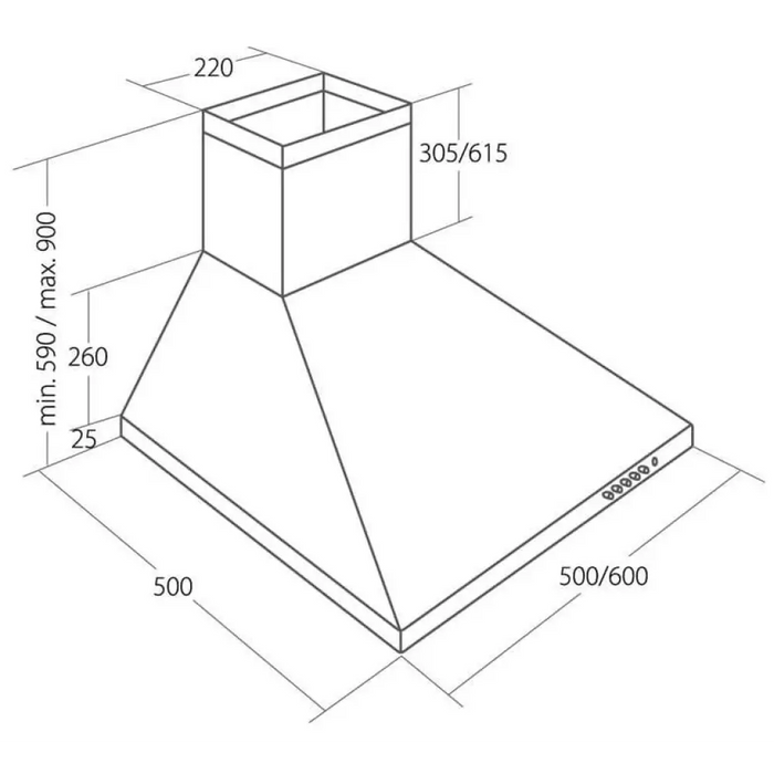 Аспиратор Akpo WK-4 Classic Eco 60 Черен