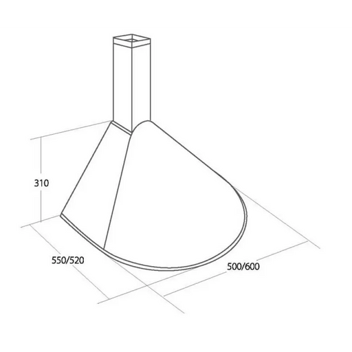 Аспиратор за комин AKPO WK-5 RONDO TURBO 50 INOX