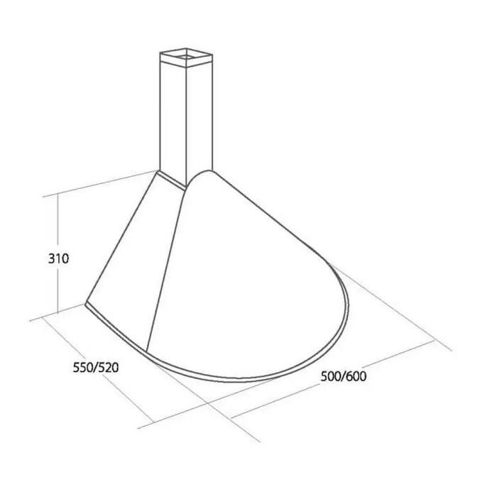 Аспиратор за комин AKPO WK-5 RONDO TURBO 50 INOX
