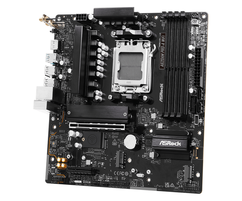Дънна платка ASRock A620AM PRO-A WIFI, AM5