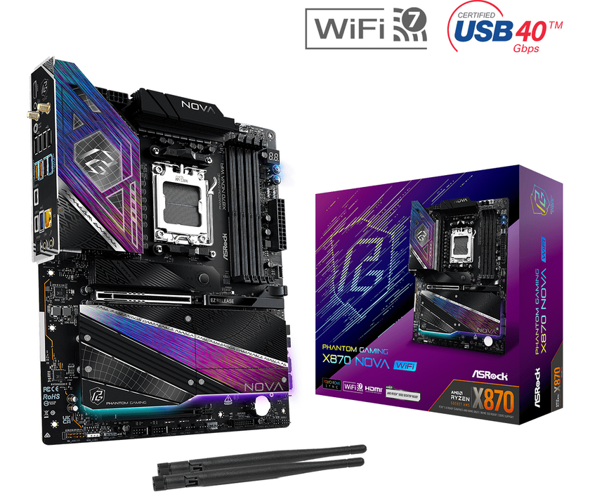 Дънна платка ASROCK X870 PG NOVA WIFI, Socket AM5