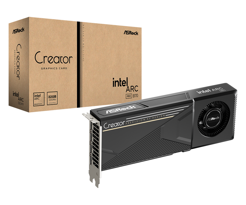 Видеокарта ASRock Intel ARC Pro B70 Creator 32GB