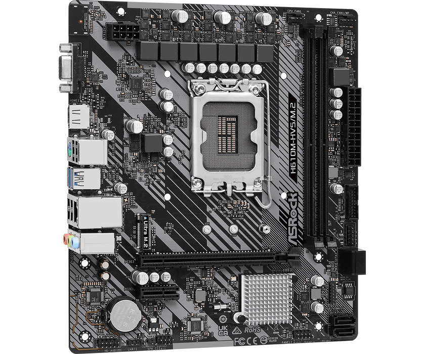Дънна платка ASRock H610M-HVS/M.2 R2.0, LGA1700, DDR4, mATX