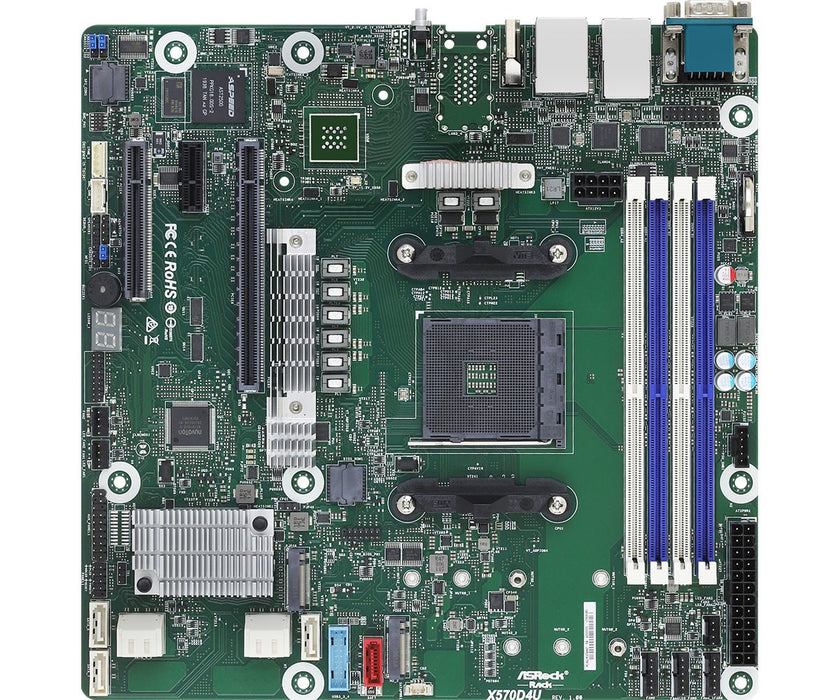 Дънна платка Asrock X570D4U, AMD X570, Socket AM4, micro ATX