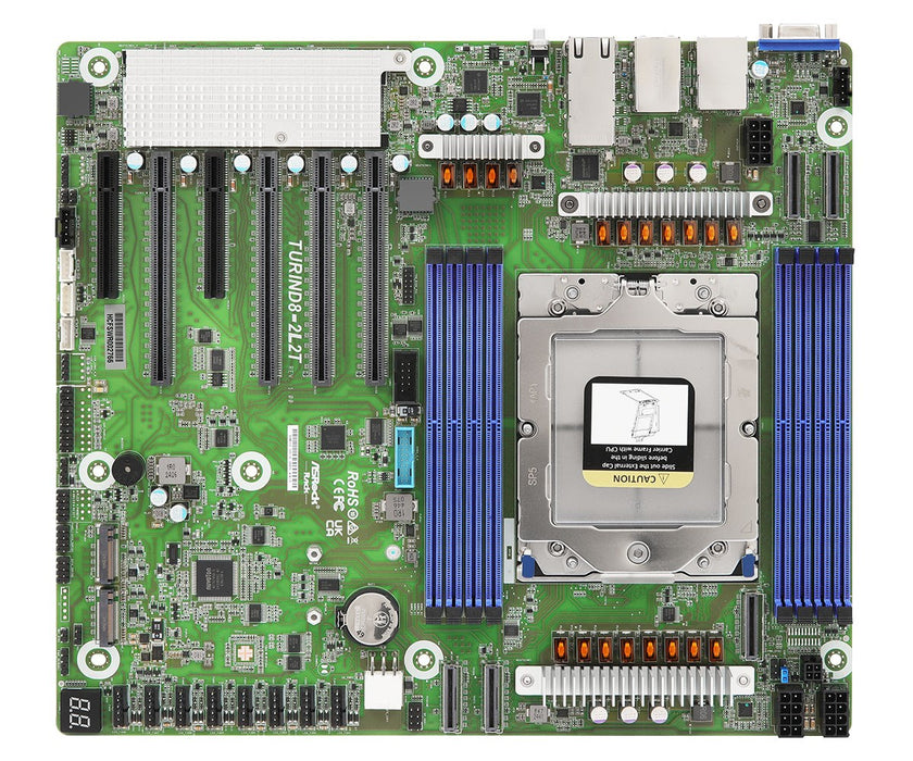 Дънна платка Asrock TURIND8-2L2T, AMD SoC Socket SP5 CEB