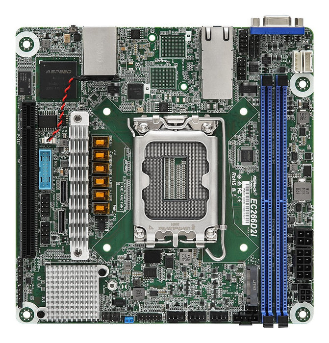 Дънна платка Asrock EC266D2I, Intel C266, LGA 1700, mini ITX
