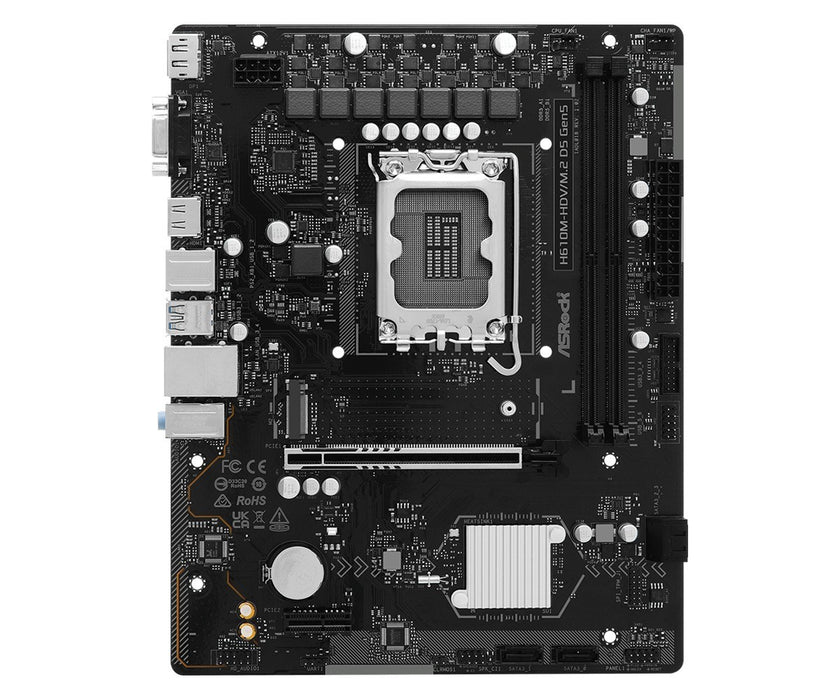 Дънна платка Asrock H610M-HDV/M.2 D5 GEN5