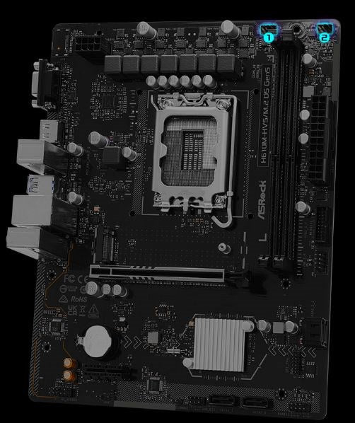 Дънна платка Asrock H610M-HVS/M.2 D5 GEN5