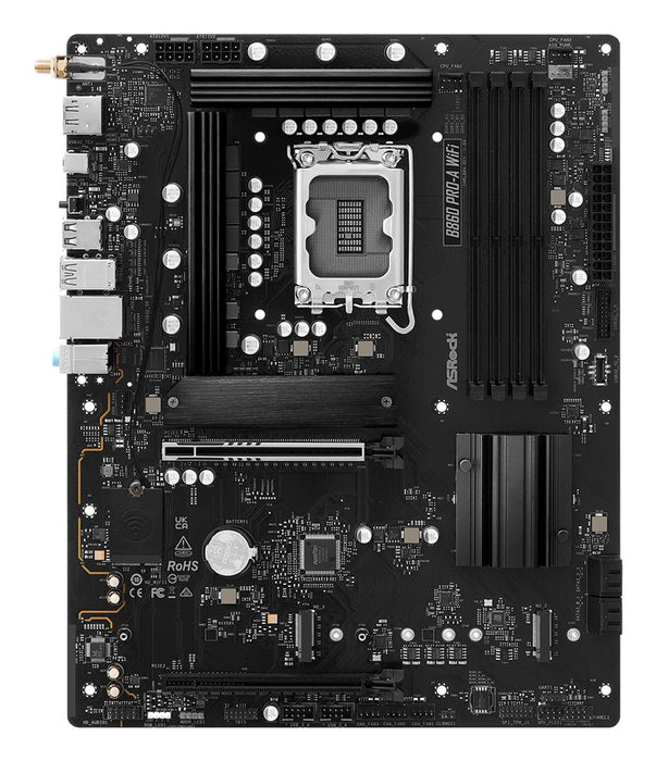 Дънна платка Asrock B860 Pro-A WiFi, Intel B860 LGA 1851 (Socket V1), ATX