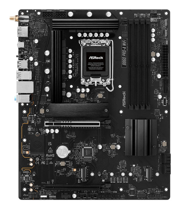 Дънна платка Asrock B860 Pro-A WiFi, Intel B860 LGA 1851 (Socket V1), ATX