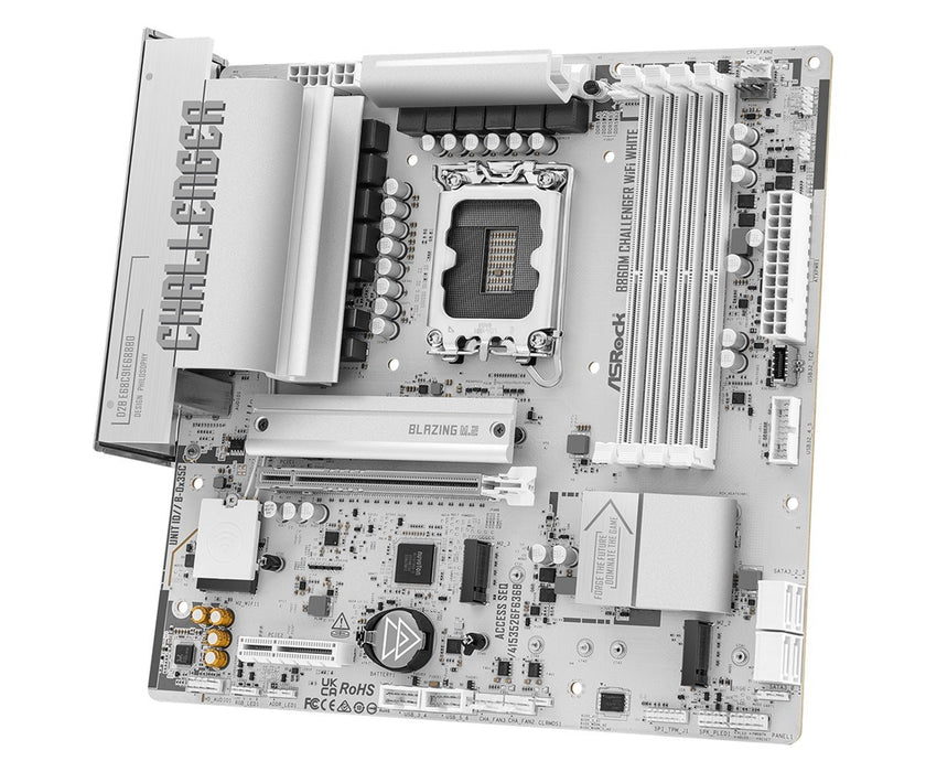 Дънна платка B860M CHALLENGER WIFI WHITE