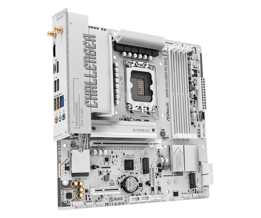 Дънна платка B860M CHALLENGER WIFI WHITE