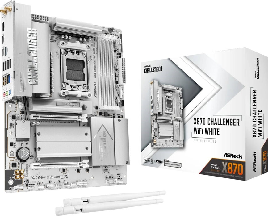 Плъзгач Asrock X870 CHALLENGER WIFI БЯЛ