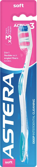 Четка за зъби Active 3 Soft, 1 бр