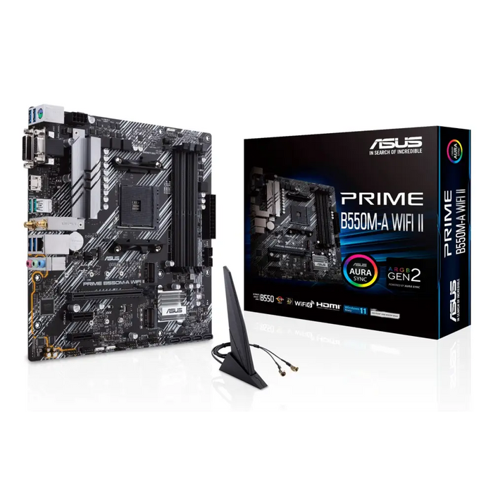 ASUS PRIME B550M-A WIFI II AMD B550 Socket AM4 micro ATX