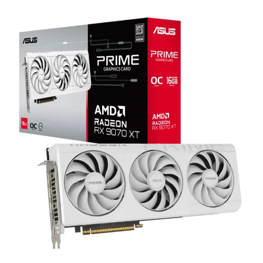 Asus Prime RX 9070XT 16GB GDDR6 OC Бял