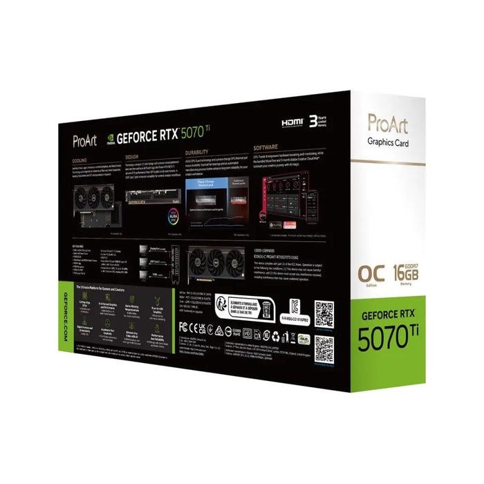 ASUS ProArt -RTX5070TI-O16G NVIDIA GeForce RTX 5070 Ti 16