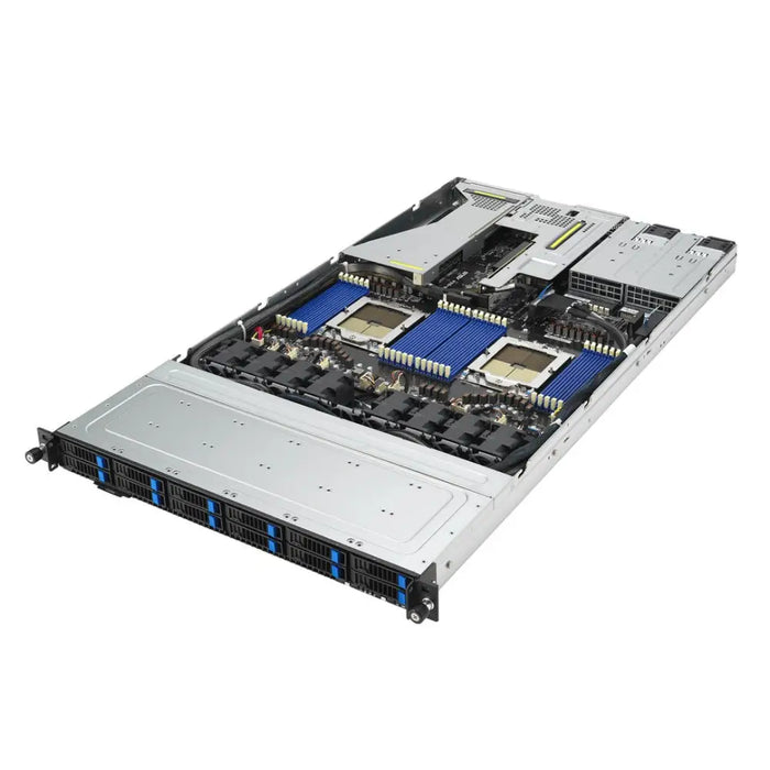ASUS RS700A-E12-RS12U Socket SP5 Rack (1U) черен стомана