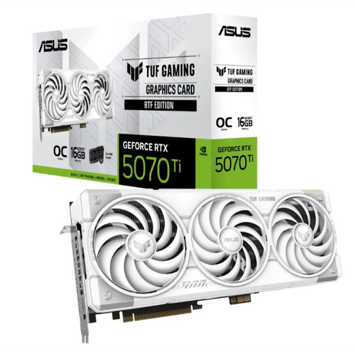 Asus TUF Gaming GeForce RTX 5070 Ti 16GB GDDR7 OC Бял BTF