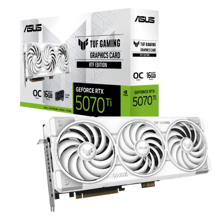 Asus TUF Gaming GeForce RTX 5070 Ti 16GB GDDR7 OC Бял BTF