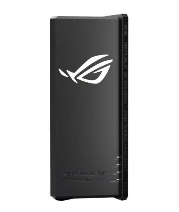 Безжичен рутер Asus Gaming ROG Strix GS-BE18000, трибандов, 320MHz честотна лента и 4096-QAM, четириядрен 2.6GHz процесор, 256MB/2GB Flash/RAM, 8 x 2.5G порта, AiProtection Pro, отворен NAT, VPN Fusion, 8 x SSID, IPTV, MU-MIMO, Beamforming, RGB, AiMesh