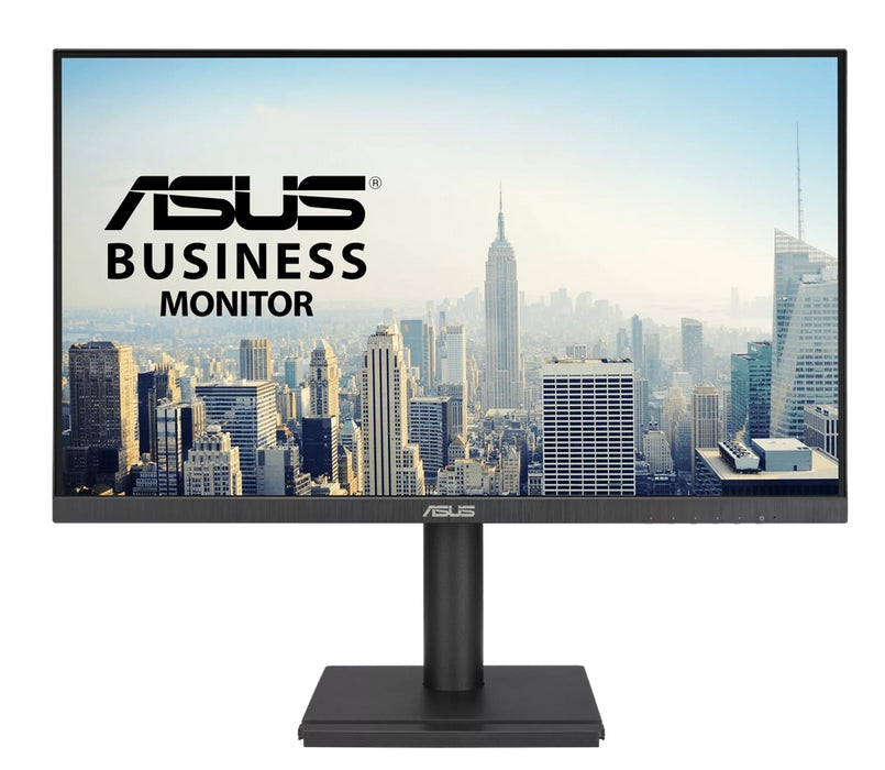 Asus VA27DQFS бизнес монитор, 27", IPS, Full HD, без рамка, 100Hz, Adaptive-Sync, 1ms MPRT, HDMI, DP, VGA, Low Blue Light, Flicker-Free, ергономичен дизайн, за стенен монтаж, черен
