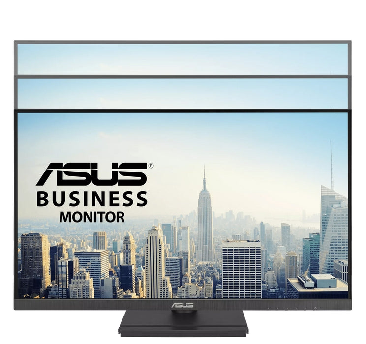 Asus VA27DQFS бизнес монитор, 27", IPS, Full HD, без рамка, 100Hz, Adaptive-Sync, 1ms MPRT, HDMI, DP, VGA, Low Blue Light, Flicker-Free, ергономичен дизайн, за стенен монтаж, черен
