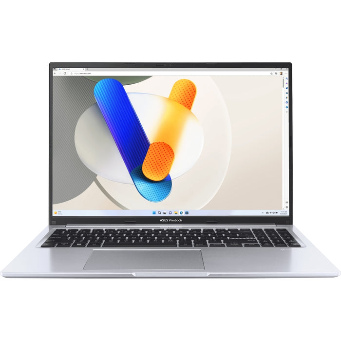 Asus Vivobook X1605VA-SH2557, Intel Core 9 270H 2.7 GHz (24MB кеш, до 5.8 GHz, 14 ядра, 20 нишки), 16.0 WUXGA(WU) 1920X1200 16:10 300nits Glare, 24GB DDR5 (8 GB на BD), 1TB SSD, клавиатура с подсветка, без операционна система, Cool Silver
