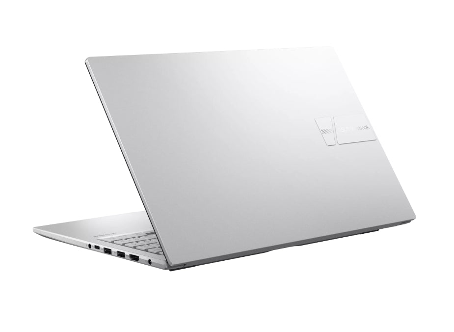 Asus Vivobook X1504VA-BQ4658, Intel 7 150U 1.8 GHz (12MB кеш, до 5.4 GHz, 10 ядра, 12 нишки), 15.6" FHD (1920X1080) 16:9, 24GB LPDDR5 (8 GB на BD+16 GB so-dim), 1TB SSD, без операционна система, Cool Silver