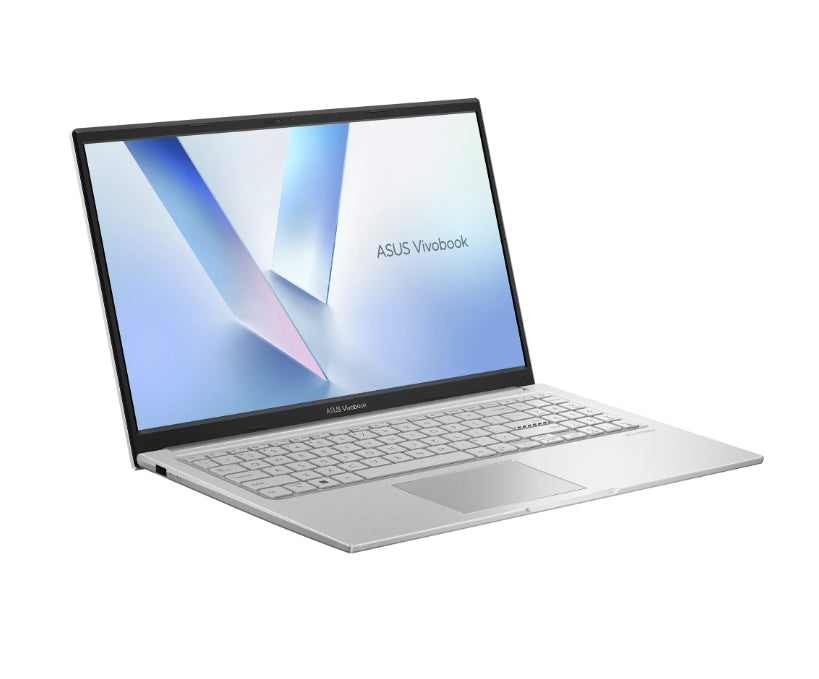 Asus Vivobook X1504VA-BQ4658, Intel 7 150U 1.8 GHz (12MB кеш, до 5.4 GHz, 10 ядра, 12 нишки), 15.6" FHD (1920X1080) 16:9, 24GB LPDDR5 (8 GB на BD+16 GB so-dim), 1TB SSD, без операционна система, Cool Silver