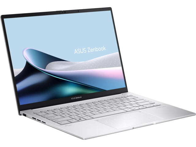 Asus Zenbook UX3405CA-ST787X, Intel Ultra 9 285H 2.9 GHz (24MB кеш, до 5.4 GHz, 16 ядра, 16 нишки), 14.0 OLED WQXGA+ (WQ+) 2880X1800 16:10 Bend+500nits Glare, 120 Hz, LPDDR5X 32GB (вградена), 1TB SSD G4, Windows 11 Pro, Foggy Silver