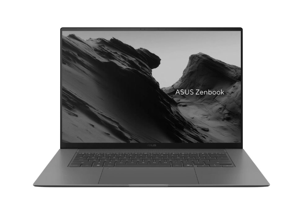 Asus Zenbook S UM5606GA-SR222X, Ryzen AI 9, 16" OLED WQXGA+(WQ+) 2880*1800 16:10 Bend+500nits, 120Hz, Glare, 32GB LPDDR5X (32GB на BD), 2TB SSD, подсветена Chiclet клавиатура, Windows 11 Pro, Antrim Grey, Sleev