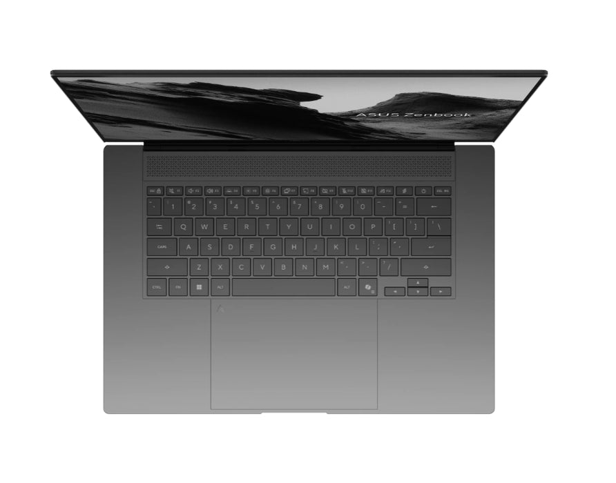 Asus Zenbook S UM5606GA-SR222X, Ryzen AI 9, 16" OLED WQXGA+(WQ+) 2880*1800 16:10 Bend+500nits, 120Hz, Glare, 32GB LPDDR5X (32GB на BD), 2TB SSD, подсветена Chiclet клавиатура, Windows 11 Pro, Antrim Grey, Sleev