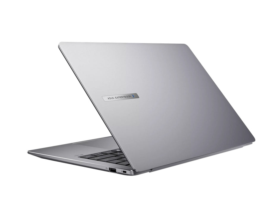 Asus ExpertBook P5405CSA-NZ0856, Ultra 7 258V 32GB 2.2 GHz (12MB кеш, до 4.8 GHz, 8 ядра), 14" WQXGA (2560 x 1600) 16:10, AG, 144 Mhz, DDR5X 32GB (на борда), 1TB M.2 G4, Wi-Fi 6E. Bluetooth 5.4, VGA, HDMI, Без операционна система, Сив