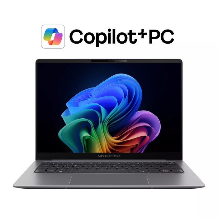 Asus ExpertBook P5405CSA-NZ0856, Ultra 7 258V 32GB 2.2 GHz (12MB кеш, до 4.8 GHz, 8 ядра), 14" WQXGA (2560 x 1600) 16:10, AG, 144 Mhz, DDR5X 32GB (на борда), 1TB M.2 G4, Wi-Fi 6E. Bluetooth 5.4, VGA, HDMI, Без операционна система, Сив
