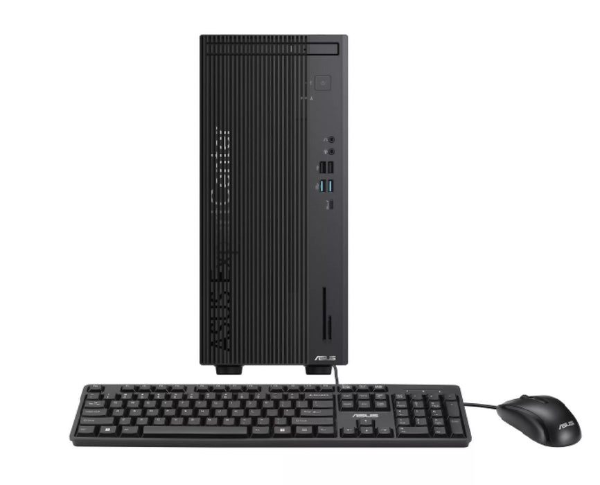 Asus ExpertCenter D7 Mini Tower, D701MER-7147003790, Intel i7-14700 2.1GHz (33MB кеш, до 5.3GHz, 20 ядра, 28 нишки), 32GB (16GB DDR5 U-DIMM *2 , 1TB PCIE SSD G4, Intel UHD Graphics, 180W, 15L, Черен, Кабелна клавиатура (USB)