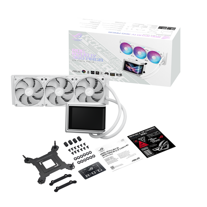 Охладител за процесор ASUS ROG Ryuo IV 360 ARGB White Edition 6.67" Curved AMOLED Display