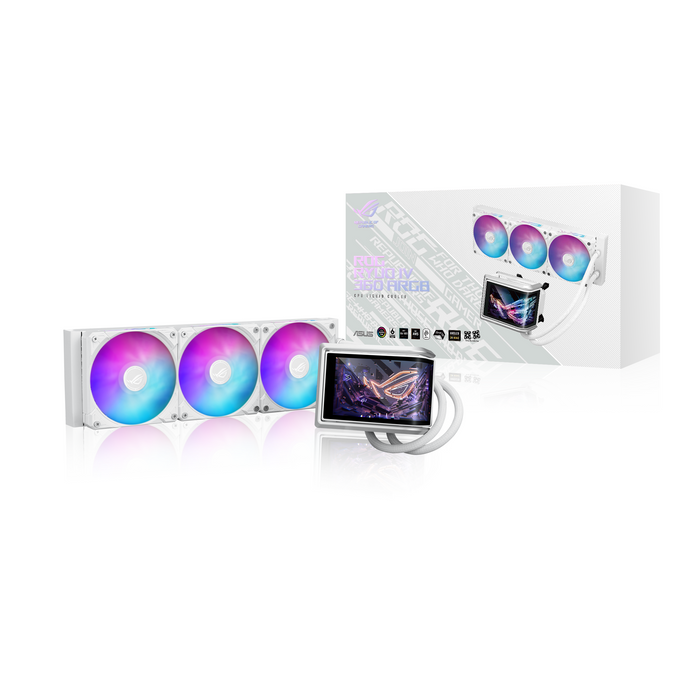 Охладител за процесор ASUS ROG Ryuo IV 360 ARGB White Edition 6.67" Curved AMOLED Display