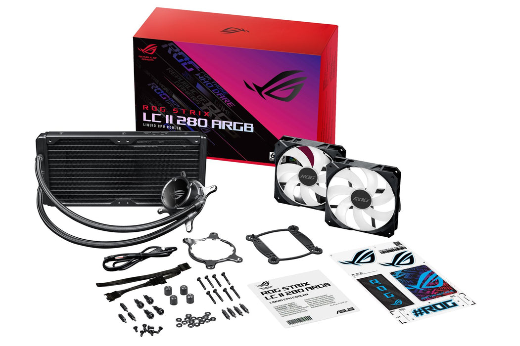ASUS ROG STRIX LC II 280 ARGB охладител за процесор "всичко в едно" 14 см Черен 1 бр.