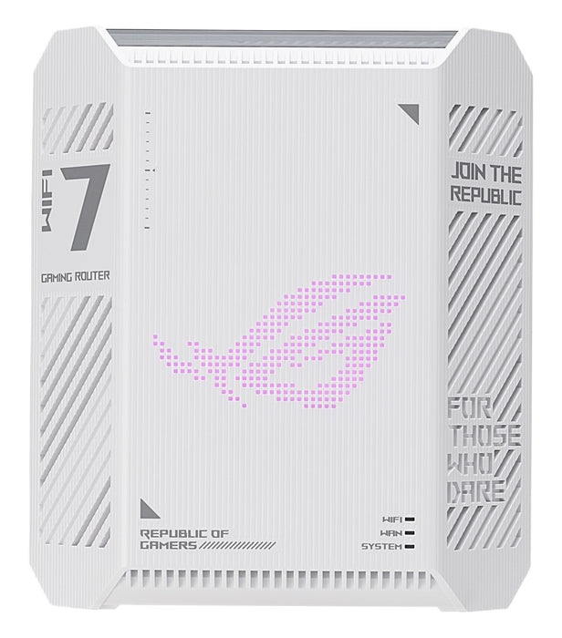 Безжичен рутер ASUS GS-BE7200 2.5 Gigabit Ethernet Двубандов (2.4 GHz / 5 GHz) Бял, Черен