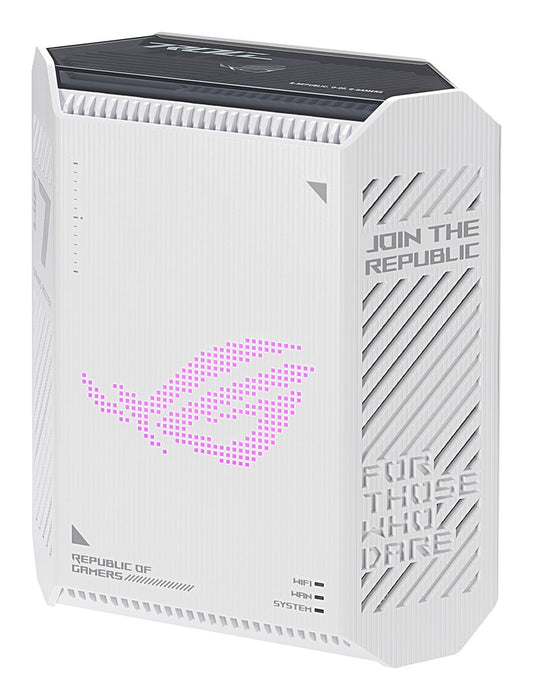 Безжичен рутер ASUS GS-BE7200 2.5 Gigabit Ethernet Двубандов (2.4 GHz / 5 GHz) Бял, Черен