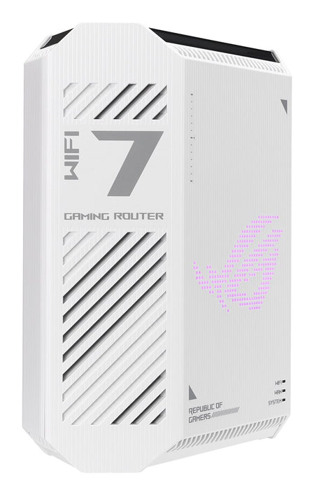 Безжичен рутер ASUS GS-BE7200 2.5 Gigabit Ethernet Двубандов (2.4 GHz / 5 GHz) Бял, Черен