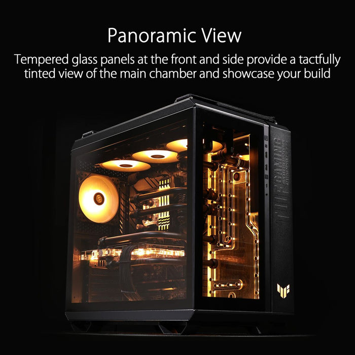 ATX полу-висока кутия Asus TUF GAMING GT502 PLUS Черен