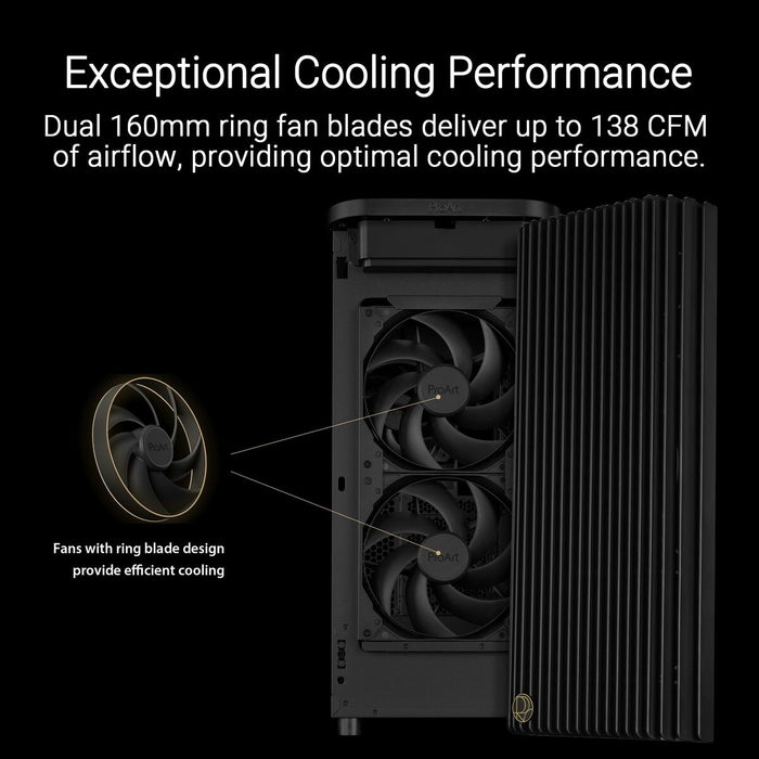 ATX полу-висока кутия Asus ProArt PA401 Черен