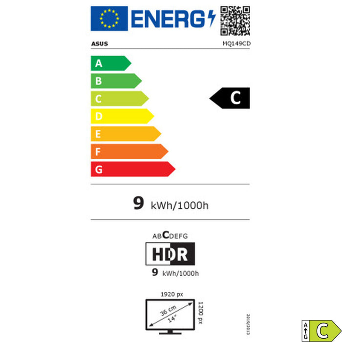 Монитор Asus 90LM0AKV-B01N70 WUXGA 14"