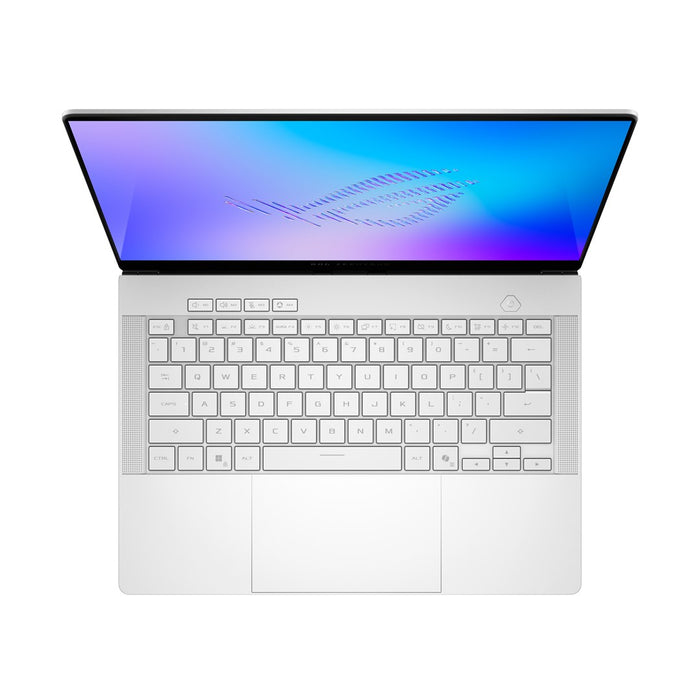 ASUS ROG Zephyrus G14 GU405AR-SY065 Ultra 9 386H 14.0"3K OLED 120Hz 1100nits AR 32GB LPDDR5X SSD1TB GeForce RTX 5070 Ti 12GB Cam1080p + IR 73Whrs NoOS Алуминий Платиново Бял