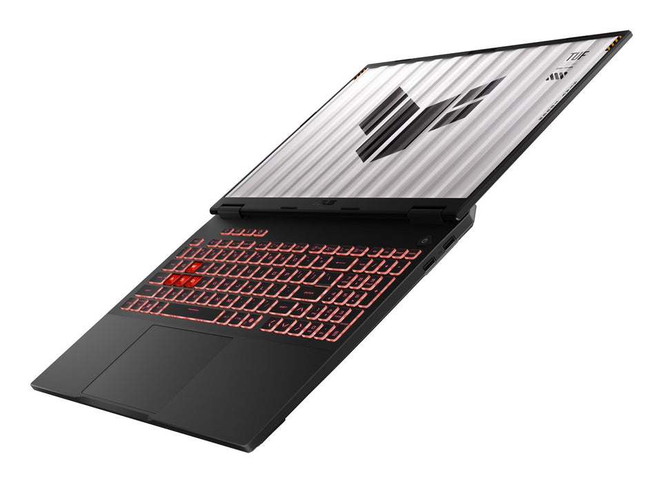 ASUS TUF Gaming A16 FA608UMI-R7165W, процесор Ryzen 7 260, 16.0"FHD+, 144Hz, 300nits, IPS-ниво, 16GB DDR5, SSD 512, GeForce RTX 5060 8GB, 1080p, 70Whrs, Win11, алуминий, цвят Jaeger Gray