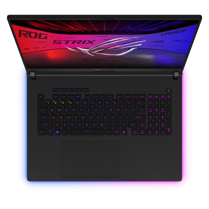 ASUS ROG Strix SCAR 18 G835LXG-U9644X Лаптоп Intel Core Ultra 9 290HX Plus 45.7 см (18") 4K Ultra HD 64 GB DDR5-SDRAM 4 TB SSD NVIDIA GeForce RTX 5090 Wi-Fi 7 (802.11be) Windows 11 Pro Черен