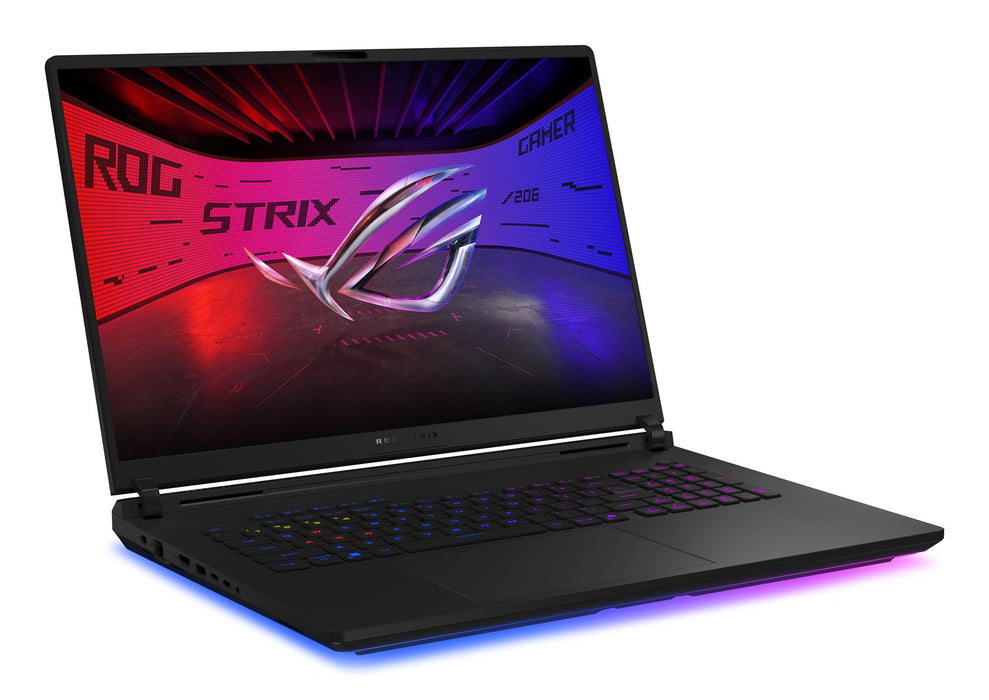 ASUS ROG Strix SCAR 18 G835LXG-U9644X Лаптоп Intel Core Ultra 9 290HX Plus 45.7 см (18") 4K Ultra HD 64 GB DDR5-SDRAM 4 TB SSD NVIDIA GeForce RTX 5090 Wi-Fi 7 (802.11be) Windows 11 Pro Черен