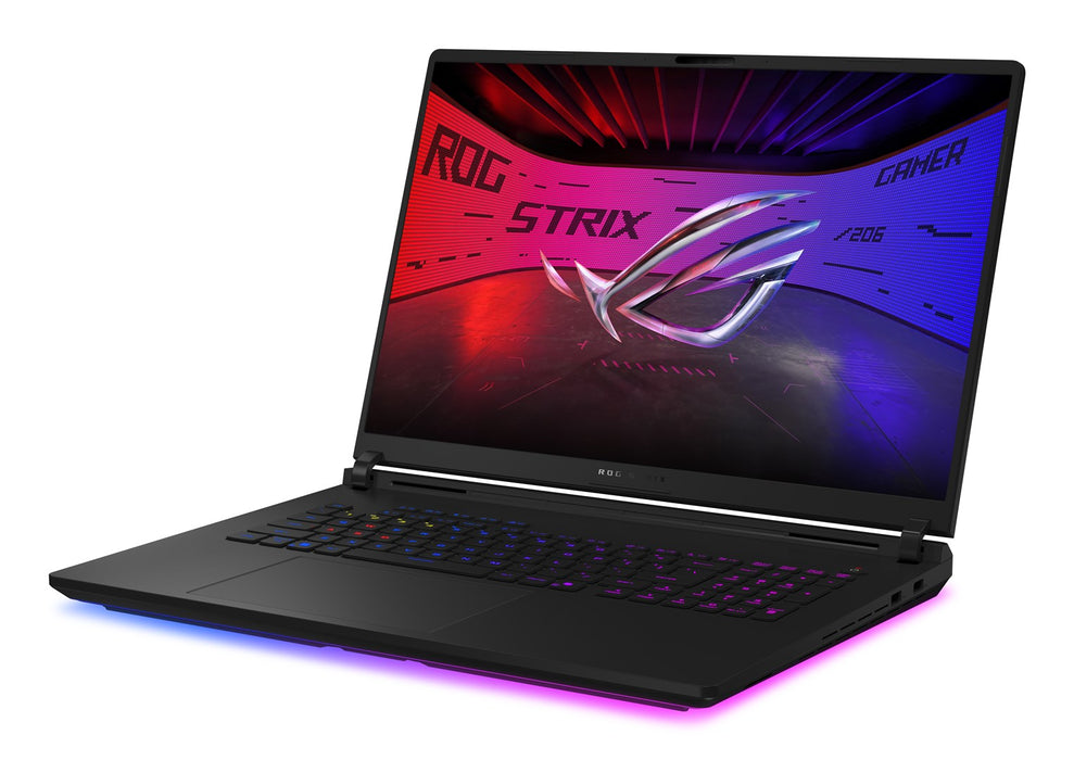 ASUS ROG Strix SCAR 18 G835LXG-U9644X Лаптоп Intel Core Ultra 9 290HX Plus 45.7 см (18") 4K Ultra HD 64 GB DDR5-SDRAM 4 TB SSD NVIDIA GeForce RTX 5090 Wi-Fi 7 (802.11be) Windows 11 Pro Черен